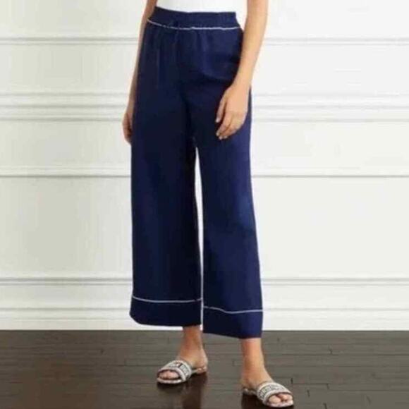 Hill House Home NWT Skylar Pant in Navy Linen Size Medium - Picture 3 of 4